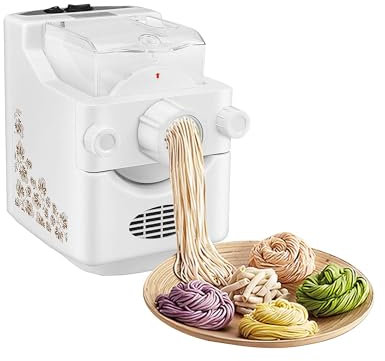 Macchina Per La Pasta Elettrica - Macchina Per Stendere Le Tagliatelle Completamente Automatica Per Creare La Tua Deliziosa Pasta Fresca Tra Cui Spaghetti, Tagliatelle, Wonton, Pelle Di Gnocchi E Altr