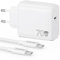 100W/5A Cavo 2M + 70W Caricatore USB C per MacBook Air 13/15, MacBook Pro 13/14/15/16 Pollici, 2024 2023 2022 2021 2020, M1 M2 M3 Mac Book, iPhone 16/16e 15, iPad, Alimentatore Rapido Caricabatterie