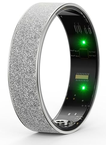 Yeforu Anello intelligente per le donne Health Tracker sonno cardiofrequenzimetro anelli intelligenti Design elegante in acciaio inossidabile impermeabile ricarica rapida lunga durata della batteria