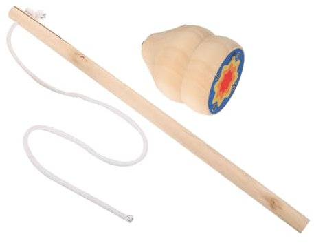 ibasenice Traditionelles Holz Gyro Spielzeug Mit Schnur Leichtes Handgefertigtes Kreiselspielzeug Für Junge Mädchen Und Erwachsene Für Partys Und Stressabbau Im Natürlichen Design