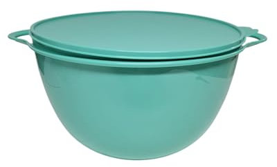 Tupperware Rührschüssel Maximilian Salat Schüssel mit Deckel Salatbar Hefeteig Peng (türkis 14 Liter)