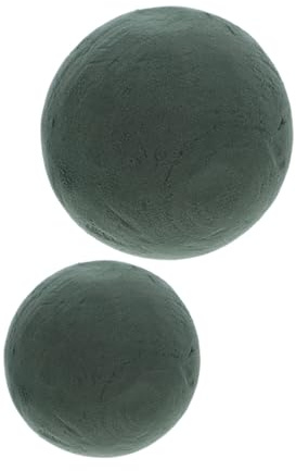 HOMSFOU 2pezzi Blocchi Schiuma per Fioristi Rotondi Forniture per Composizioni Floreali Schiuma per Matrimoni e Palla Riutilizzabile Che Trattiene umidità per Freschi