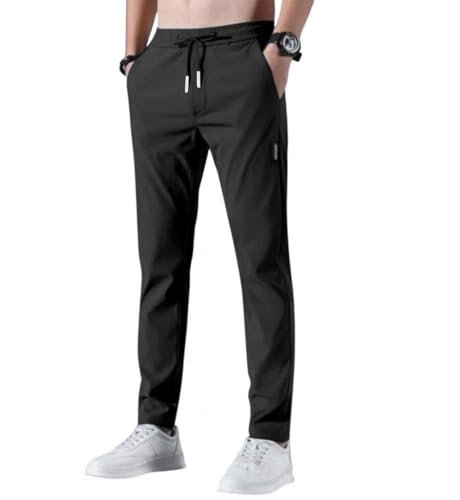 Generisch Jogginghose Herren Lang Sporthose Leichte Atmungsaktiv Schnelltrocknend Trainingshose Freizeithose Breite Track Pants Hosen Wanderhose Sporthosen Cargohosen