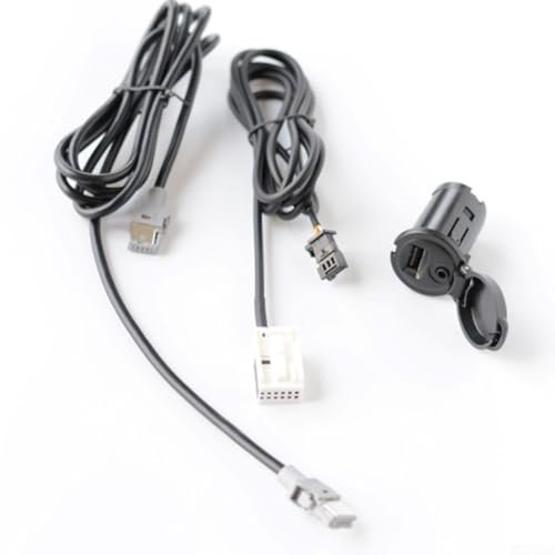 Eawfgtuw Auto AUX+USB Audio Socket, Numero 96656713XT, Per 207 E Per 308, Per Lettori Mp3 Auto Porta Aux MP3 Lettore CD Esterno U Disk Speaker