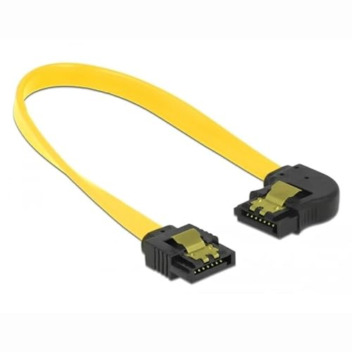 Levitantes Cavo SATA da 6 GB/s dritto ad angolo sinistro, ideale per connessioni in spazi ridotti e gestione dello spazio su PC.