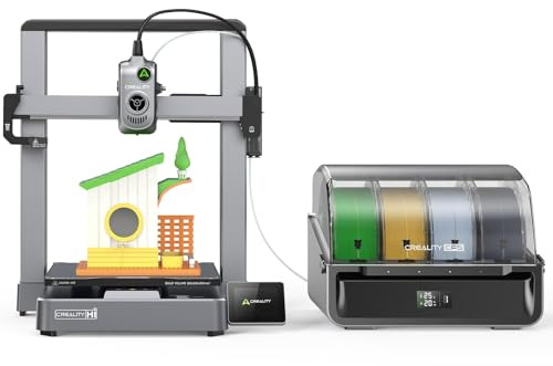 Creality Hi Combo 3D-Drucker mit 16-Farben CFS System, 500 mm/s Höchstgeschwindigkeit, Automatische Nivellierung & Filament-Erkennung, 95% vormontiert, All-Metall Gehäuse, 260×260×300 mm