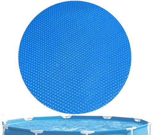 Solar Pool Cover 6ft 8ft 10ft 12ft 15ft, Round Thermal Solar Blanket for Inground and Aboves Ground Pools, Retains Heat & Reduces Evaporation, Pool Accessories