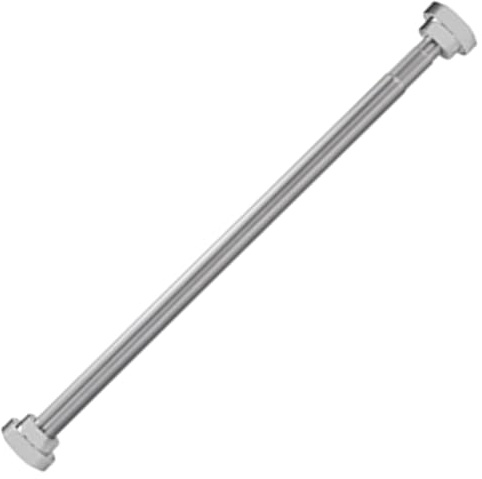 SHOWERORO Adjustable Telescopic Shower Curtain Rod 45-60cm Stainless Steel Multipurpose Clothes Drying Rod No Drilling Tension Pole for Bathroom and Closet Use