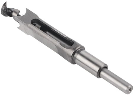 Punta da trapano per fori quadrati da 20 mm per la lavorazione del legno, punte da trapano in acciaio con cuscinetto per fori quadrati nel legno, design a U per la rimozione dei
