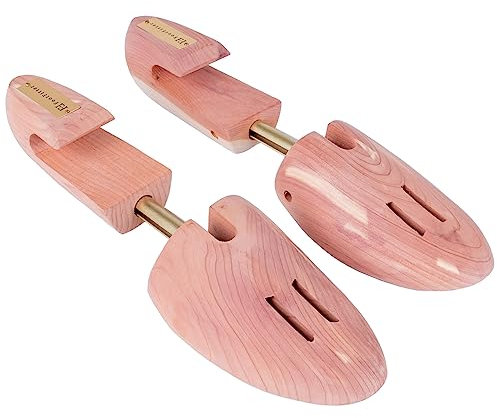 FootFitter Cedar Lord Edward Shoe Trees For Men- Aromatic Shoe Shaper (S (6-7.5))