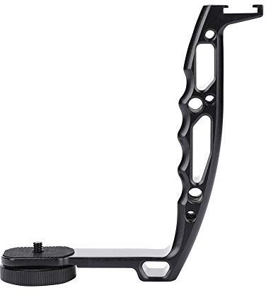 Bewinner Tragbarer Einhandgriff Aluminiumlegierung L Halterung Erweiterter Gimbariffgriff für Crane 2 Ronin-S Gimbal-Handheld-Gimbal-Stabilisatorarm Desk Mount Stand