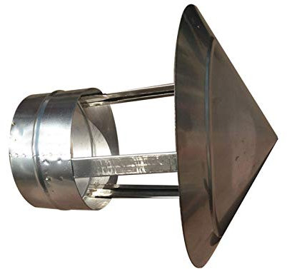DZDZXQG Comignolo, Tetto Comignolo Canna fumaria Tubo Coperchio Antipioggia Protezione Tappo Terminale Riscaldamento Stufa Tubo di Scarico Comignolo Tappo Antipioggia, Tubo 150~160 mm