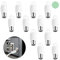 ShiSheng Conector Antena TV 6 Piezas de Adaptador Macho coaxial y 6 Piezas de Conector Hembra Coaxial, Kit de Cabezal para Cable Antena TV Enchufe para Conector Antena de Televisión Radio(Blanco)