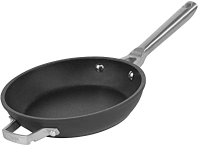 Ninja Foodi ZEROSTICK stapelbare Bratpfanne 20cm, harteloxiertes Aluminium, langlebig, platzsparend, induktionsgeeignet, backofen- und spülmaschinenfest, Grau C50020EU