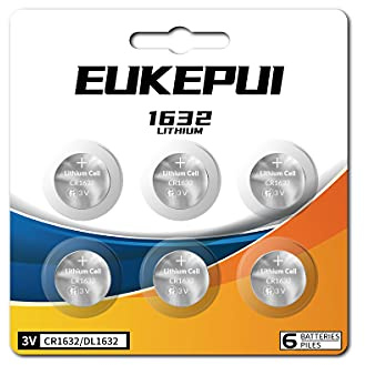 CR1632 Battery，DL1632 3V Lithium Battery-6 Batteries