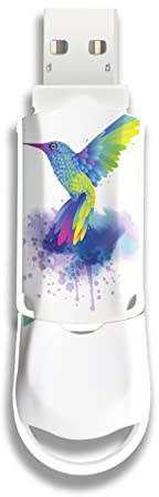 Integral 128GB XPression USB 3.2 Stick im Kolibri-Design – Lebendiger und farbenfroher Speicherstick, Externer Speicher für Arbeit, Studium und Freizeit