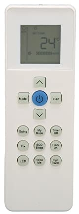 ASHATA Mando a Distancia Universal de Aire Acondicionado para Carrier RG67N BGEF RG67V BGEF, Control Portátil de Repuesto