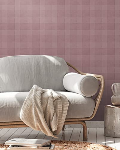 A.S. Création 3D Tapete Karriert Lila - Tapete Tapete Landhausstil 386645 - Tapete Küche - 10,05m x 0,53m - Made in Germany
