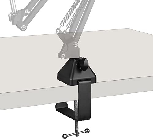 Geekria For Creators Mikrofon-Tischhalterungsklemme, Galgenarm-Klemmen für verstellbaren Mikrofonständer, kompatibel mit Tonor T20, Aokeo AK-35, InnoGear Mikrofonarm