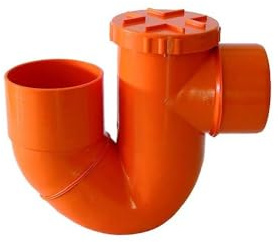Sifone verticale aperto in pvc - Diametro 100