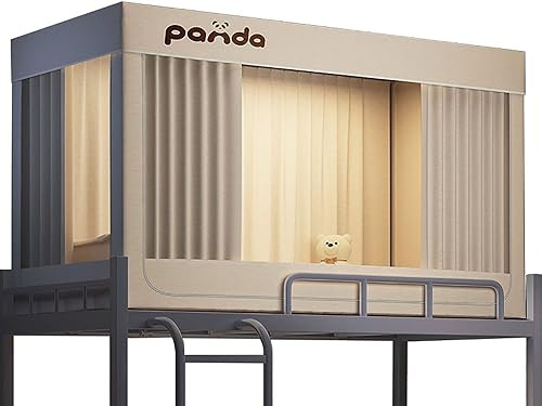 Generic Private leichte Betthimmel-Zelte – Leodun Tragbares Schlafbettzelt, Verdunkelungsvorhänge für Erwachsene und Kinder in Weiß, Moderner Stil, W35.4 x L74.8 H35.4 cm, Fits Bunk Beds or Single