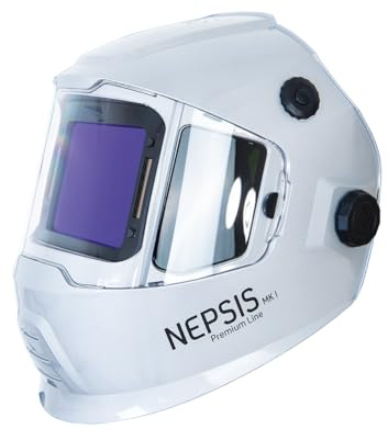 BWG NEPSIS Premium Schweisserschutzhaube - Schweisshelm. EIN großes aktives Sichtfeld mit passiven, getönten Seitenfenstern Artikel 2441140