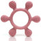 CAJA Beißring Baby BPA freie Zahnungshilfe Beißspielzeug aus Silikon Greifring mit Motiven sicheres sensorisches Babyspielzeug mit strukturierten Oberflächen Geschenkidee zur Geburt Jungen Mädchen