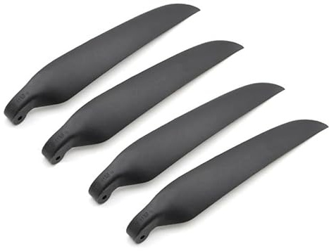 4PCS HY Electric Model Glider Flying Folding Paddle Dia 7-11inch Black Folding Propeller for RC Airplane Parts (2 Pairs 8x4.5)