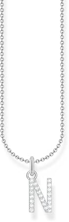 THOMAS SABO Halskette Buchstabe 925 Sterling Silber mit Zirkonia KE2240 - KE2265