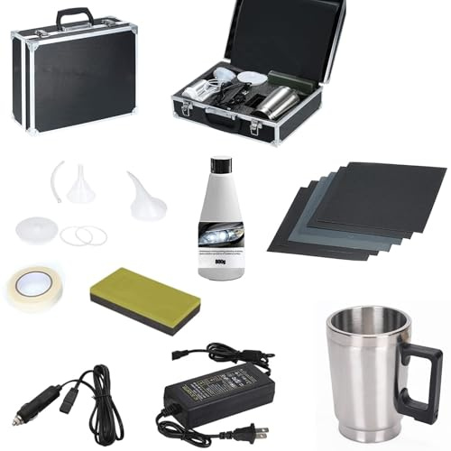 Leuchtwerfer Reparatur Kit 800g, Auto Leuchtwerfer Polierungs Kit, Auto Leuchtwerfer Reparatur Kit von, Geeignet für die Reparatur von oxidierten / schwachen / überschütteten Leuchtwerfern