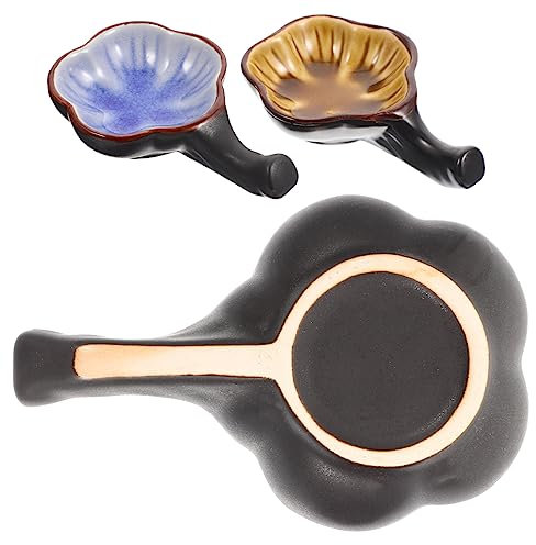 CORHAD 2stücke Pflanzenständer Dekorative Tintenschale Tintenbehälter Im Retro-stil Exquisites Tintenfass Tintenschalen-ornament Keramik-pinselstifthalter Wassertintenschale