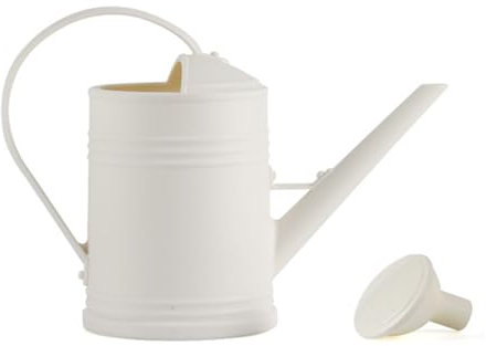 QWHYQXI Gießkanne Für Außenpflanzen, Vintage Spray Sprühflasche Kunststoff Weiß Einteilig 2L Garten Giesskanne Klein Zimmerpflanzen Blumengießkanne,Weiß