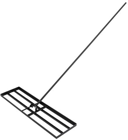 Garden Rakes for Lawns 180°Garden Tools 91*25 CM Lawn Rake for Grass Garden Rake Heavy Duty Suitable for Levelling Mulching and Other Operations on Farms Yards Golf Courses and So On (Black)