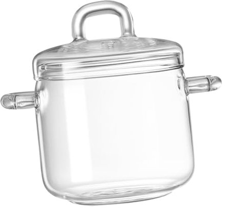 Amosfun 1 Ciotola in Per Frutta E Dessert Con Doppio Manico Ciotola in Per Zuppa E Insalata Con Coperchio Portatile Per Frutta Con Coperchio Design Moderno Materiale in Sicuro