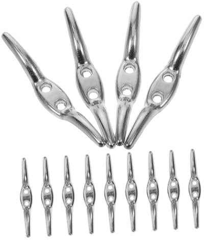 ABOOFAN 12pcs Window Blind Cord Cleat Metal Hooks for Curtain Rolling Rope Safety Blind Cord Knobs for Household Cleat