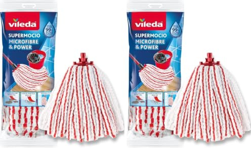 Vileda 157941 Supermocio Microfibre & Power (Confezione da 2)