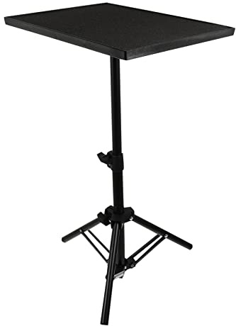 Vaguelly Support Trépied pour Projecteur Pliable Portable avec Plateau Polyvalent pour Vidéoprojecteur Et Ordinateur Portable Stable Et Facile à Transporter pour Usage Intérieur Et Extérieu