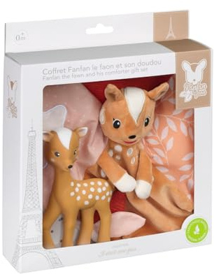 Sophie la Girafe – FanFan The Rehkitz Beißring & Tröster Geschenkset