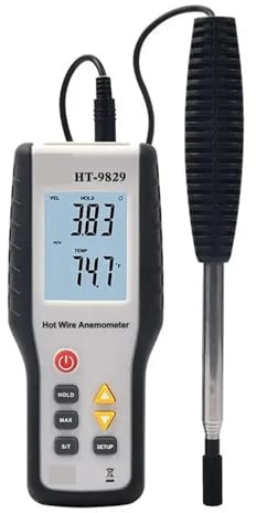 HT-9829 High Sensitivie Digital Portable Wind Speed Meter Hot Wire Thermal Anemometer Anemometro Measuring Instruments