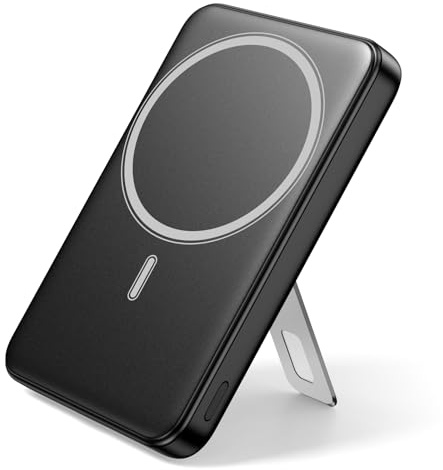 for Magsafe Portable Charger, 10000mAh Wireless Power Bank with Stand and PD 20W, USB C Fast Charging Powerbank, Magnetic Battery Pack Compatible with iPhone 16/15/14/13/12 Pro/Pro Max Series