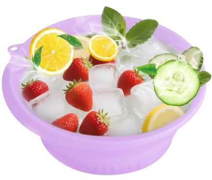 Ice Bath Bowl for Face | Reusable Cold Wash Basin | Camping Toilet Basin | For Women And Men Beauty Skin Care Home Camping Bath