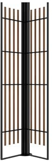 Vente-unique - Lot de 2 Panneaux Treillis pour pergola en Acier et Bois - L37,5 x H206 cm - Mazara