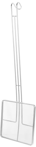 TOGEVAL Espumadera Cuadrada de Acero Inoxidable Malla Fina, Colador Reutilizable para Aceite y Grasa, Utensilio de Cocina para Freír y Colar Alimentos, Adecuado para Freidoras Pequeñas