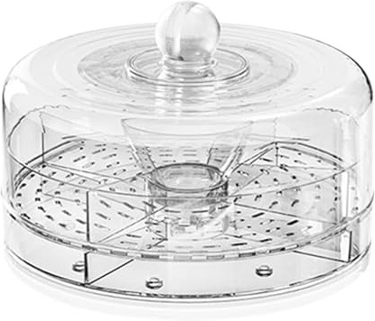 Bandeja De Servicio Refrigerado Con Tapa – Bandeja De Cupcakes Transparente, Plato Versátil Para Verduras Y Bocadillos, Bandejas De Presentación De Postres | Bandejas De Servicio De, P
