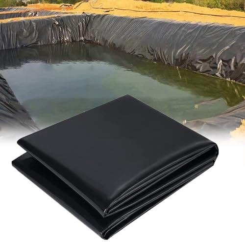 UV-beständigt flexibelt fiskdammfoder 8 x 11 m – trädgårdsdamm-membran för fontäner, strömmar och plantering – perfekt för prydnadsvattenfunktioner för trädgård