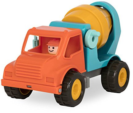 Battat Großer LKW Betonmischer Sandkasten mit Figur 31 cm – Sandspielzeug Kinder Spielzeug Fahrzeug für Mädchen und Jungen ab 18 Monaten (2 Teile)
