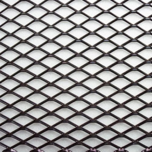 Rejilla/red de aluminio para parachoques, ideal para tuning - Dimensiones: 100 x 33 cm Color: negro
