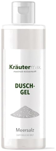 Kräutermax Meersalz Duschgel, für jeden Hauttyp, duftneutral, für Haut und Haare 1 x 250 ml