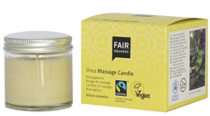 FAIR SQUARED | Massagekerze| Candle | Shea Butter | 50 ml | vegan & Fairtrade