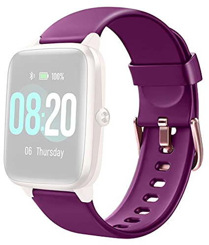 Delvfire Smart Watch Strap Replacement (19mm) compatible with Blackview, Fitpolo, GRV, Letscom, Letsfit, Lifebee, Lintelek, Teminice, Tensky, Toobur, Umidigi, VeryFit, VeryFitPro, Willful, Yamay etc.